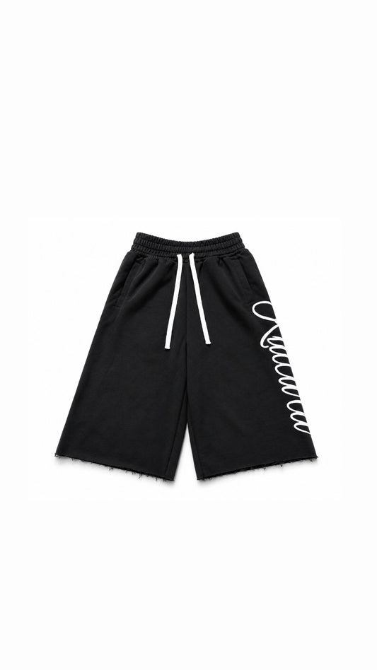 black kultura long shorts
